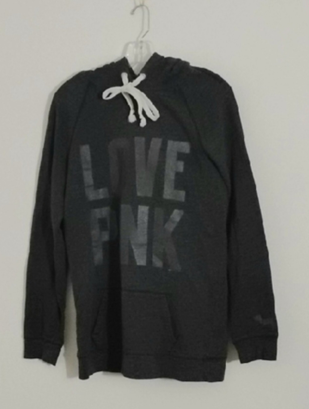 PINK Victoria's‎ Secret "Love Pink"  Hooded Pullover Casual Active Sweatshirt M